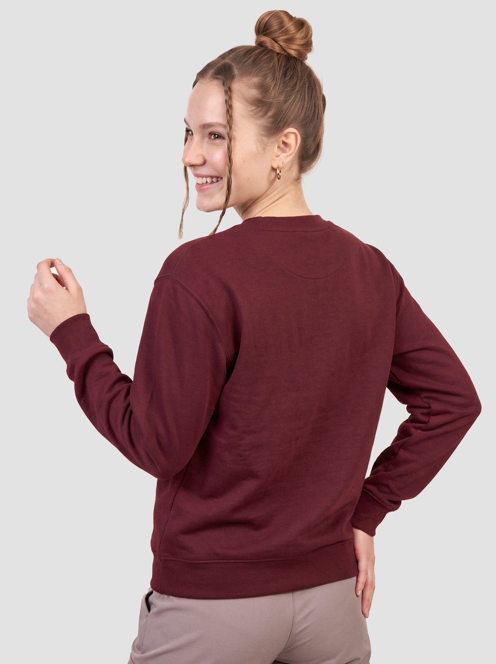 Unisex EcoSmart® Crewneck Sweatshirt - (Hanes P160) thumbnail 2