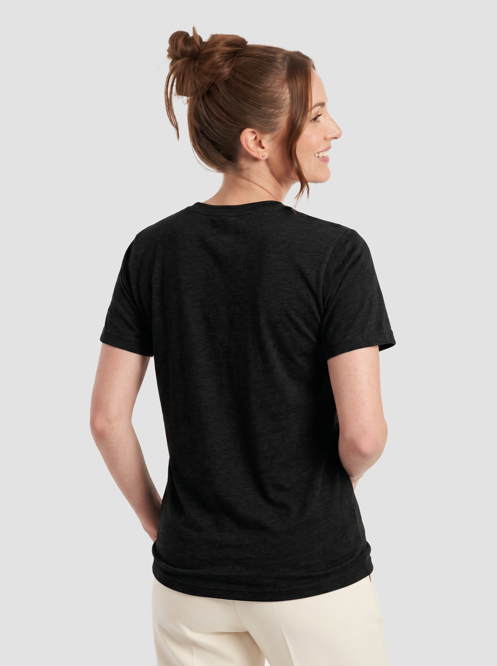 BELLA + CANVAS 3001 CVC - Heathered Jersey Tee — view 2