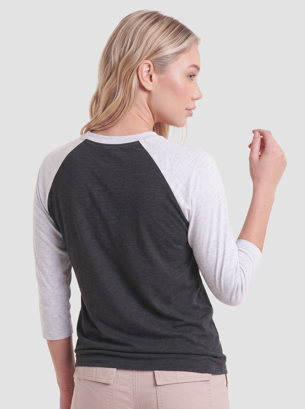 Next Level Unisex Triblend Three-Quarter Raglan T-Shirt - 6051 thumbnail 4