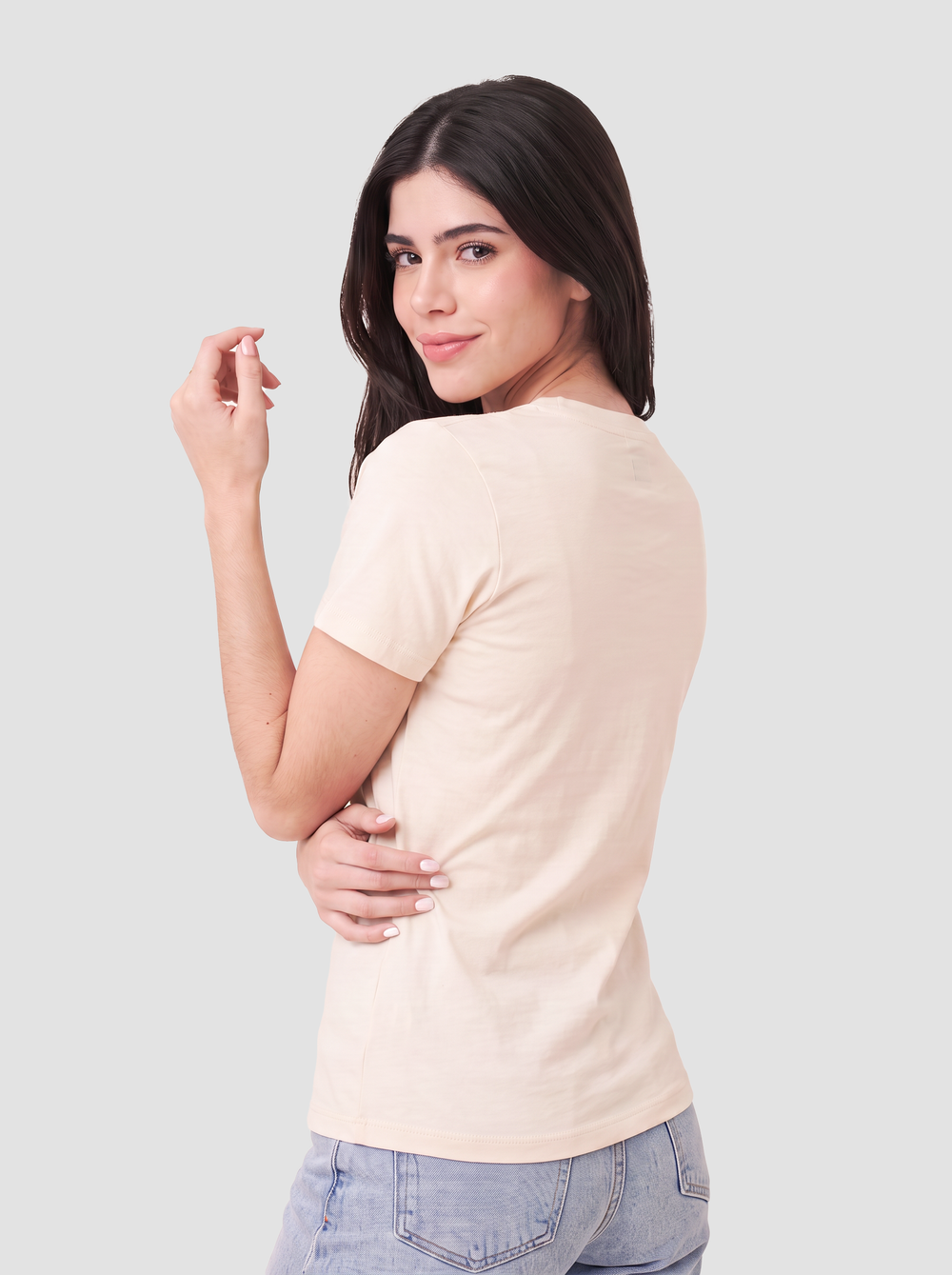 BELLA + CANVAS - Women’s Relaxed Jersey V-Neck Tee - 6405 thumbnail 3