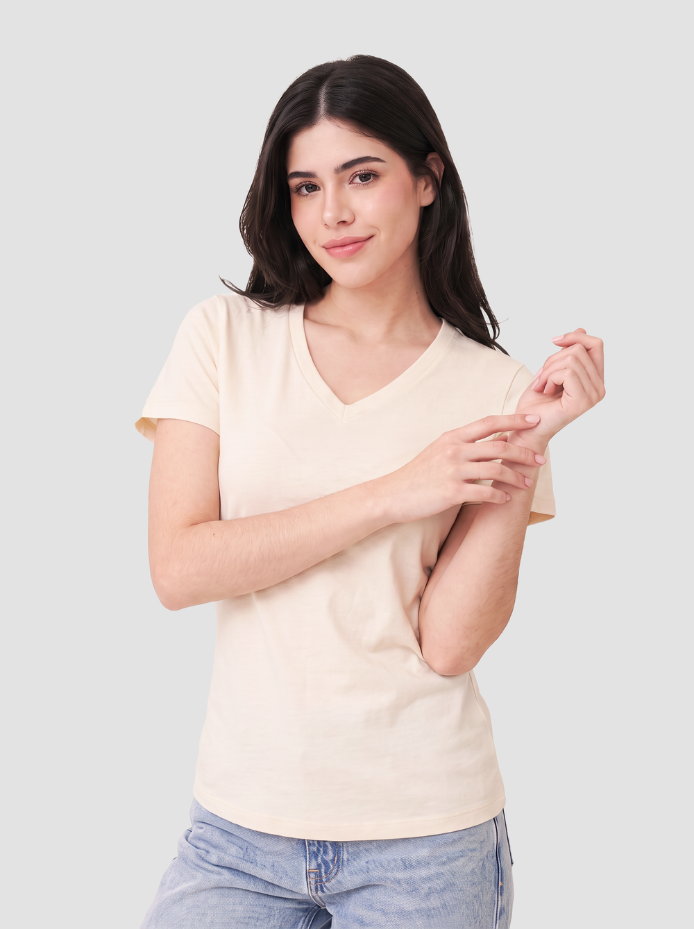 BELLA + CANVAS - Women’s Relaxed Jersey V-Neck Tee - 6405