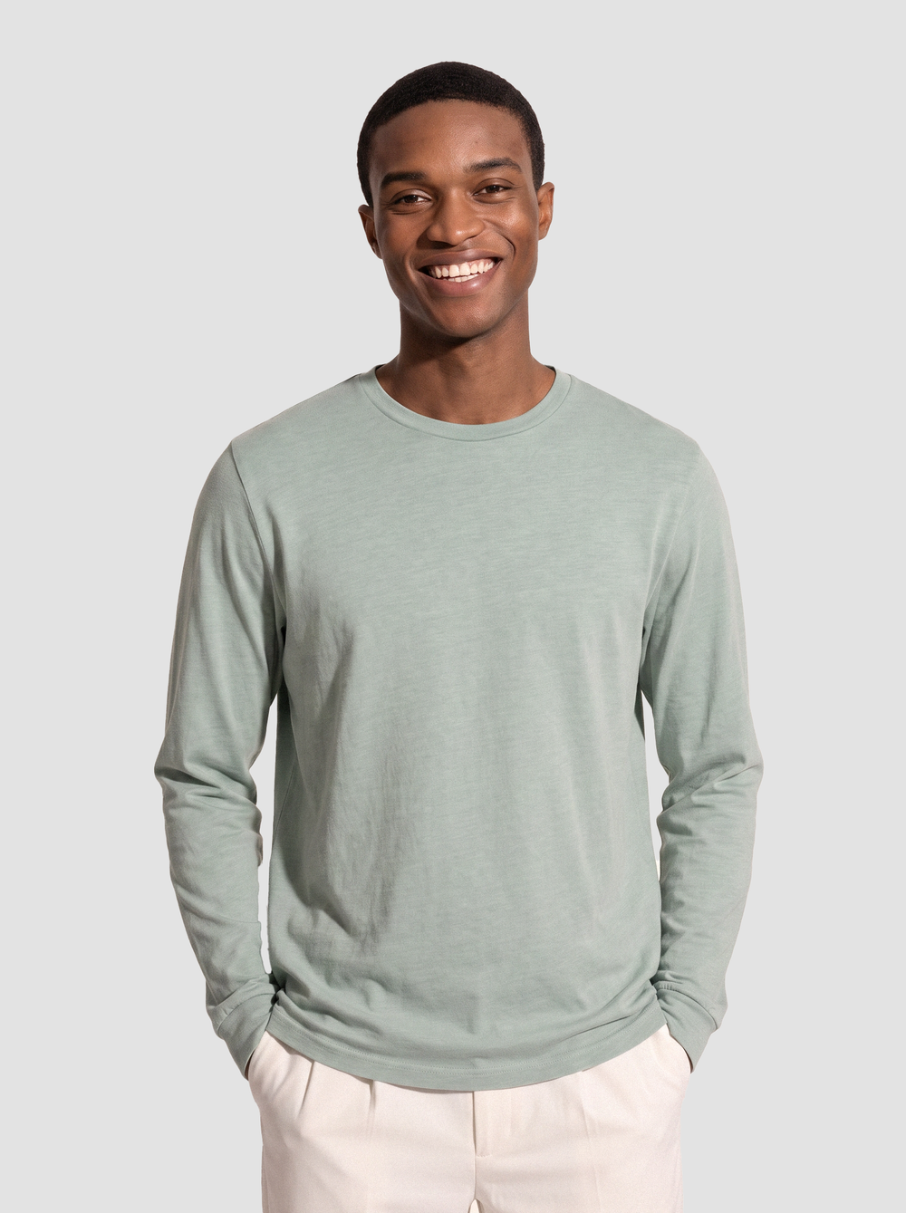 Bella + Canvas 3501 CVC - Heather Long Sleeve