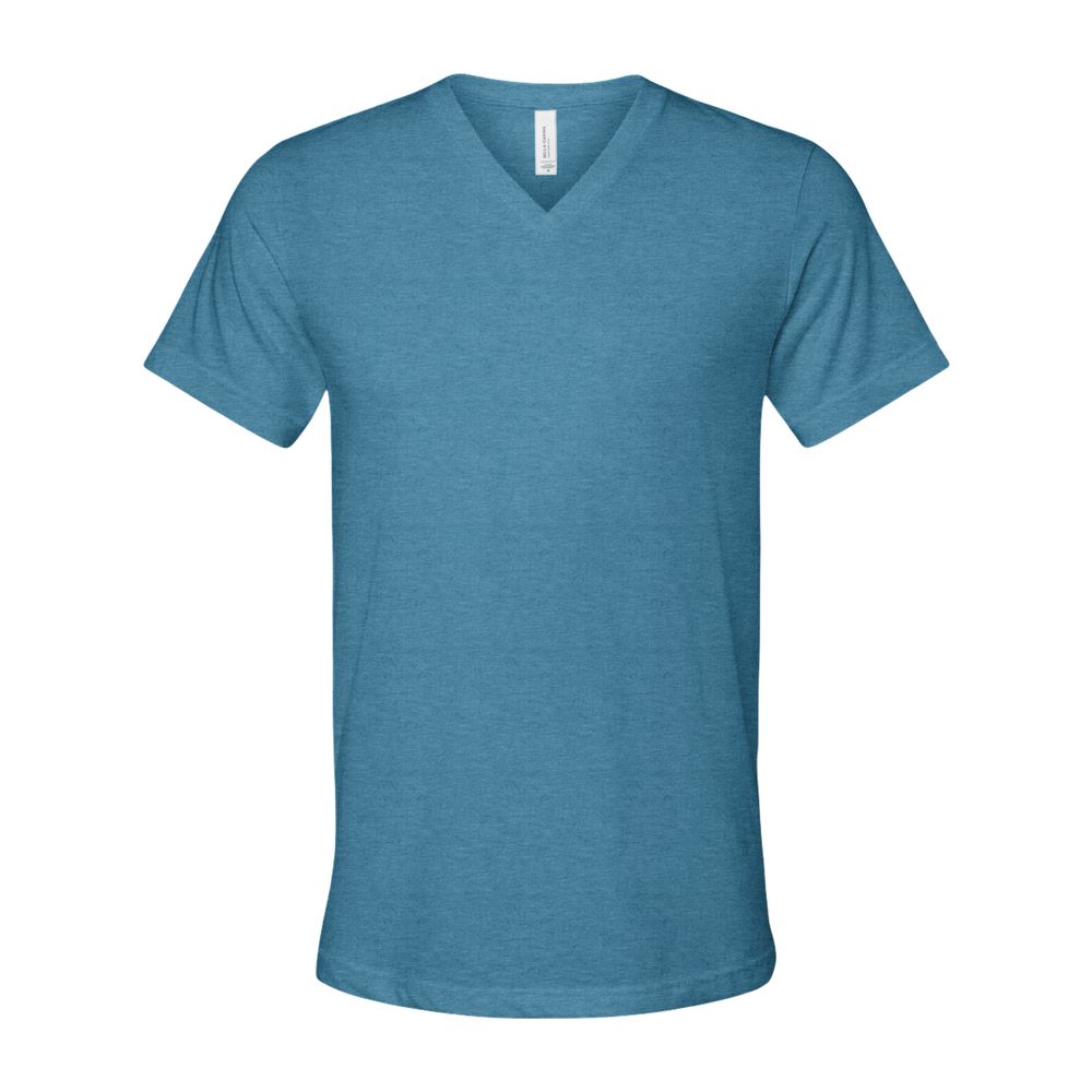 BELLA + CANVAS Unisex Heather CVC V-Neck Tee - 3005CVC