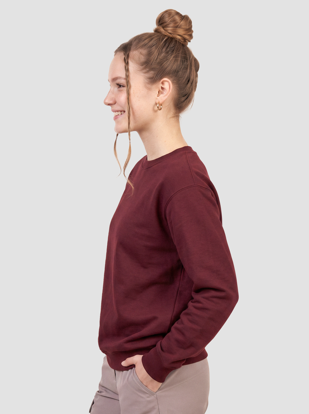 Unisex EcoSmart® Crewneck Sweatshirt - (Hanes P160) thumbnail 4