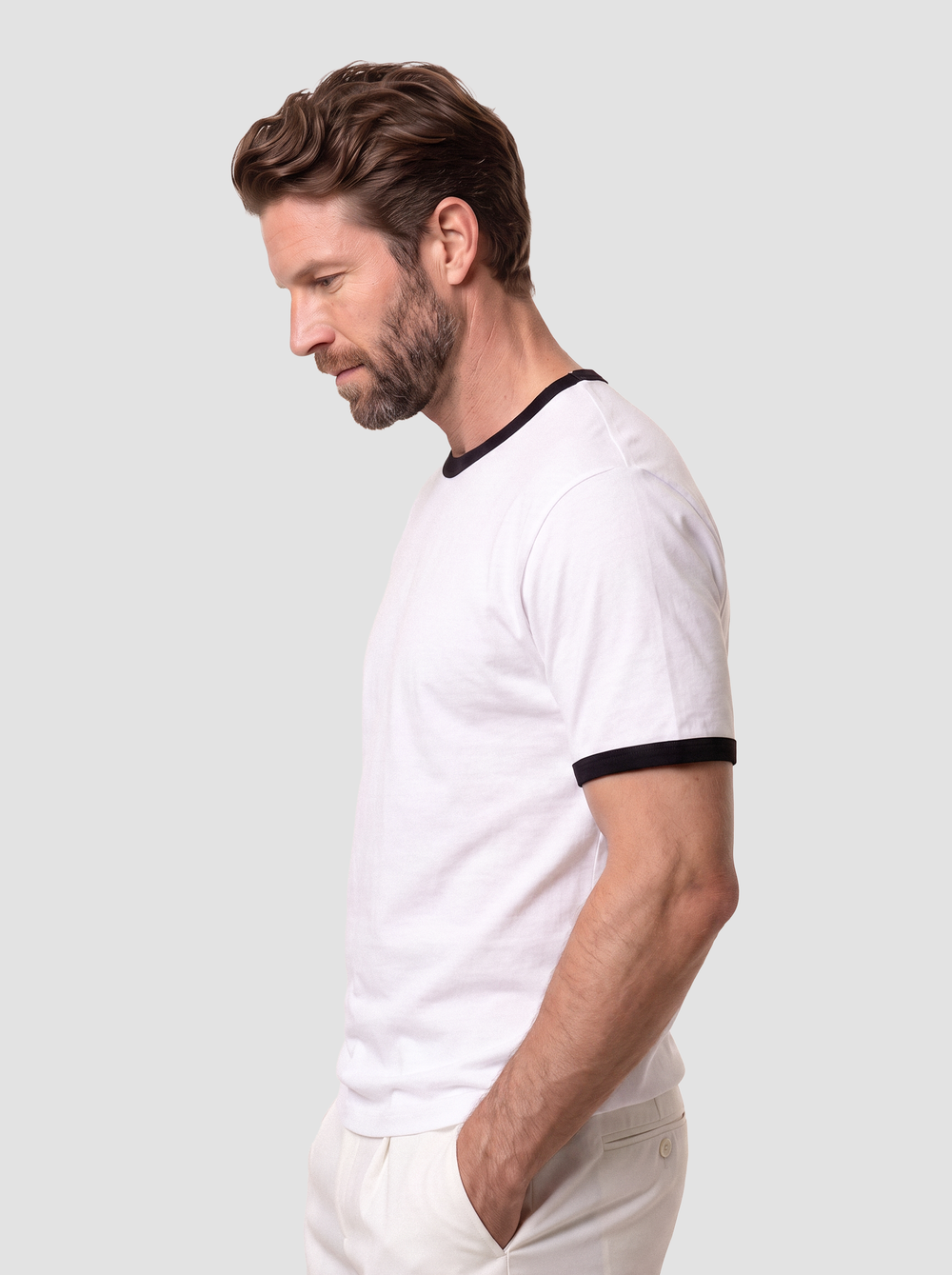 Next Level Unisex Cotton Ringer T-Shirt - 3604 thumbnail 2