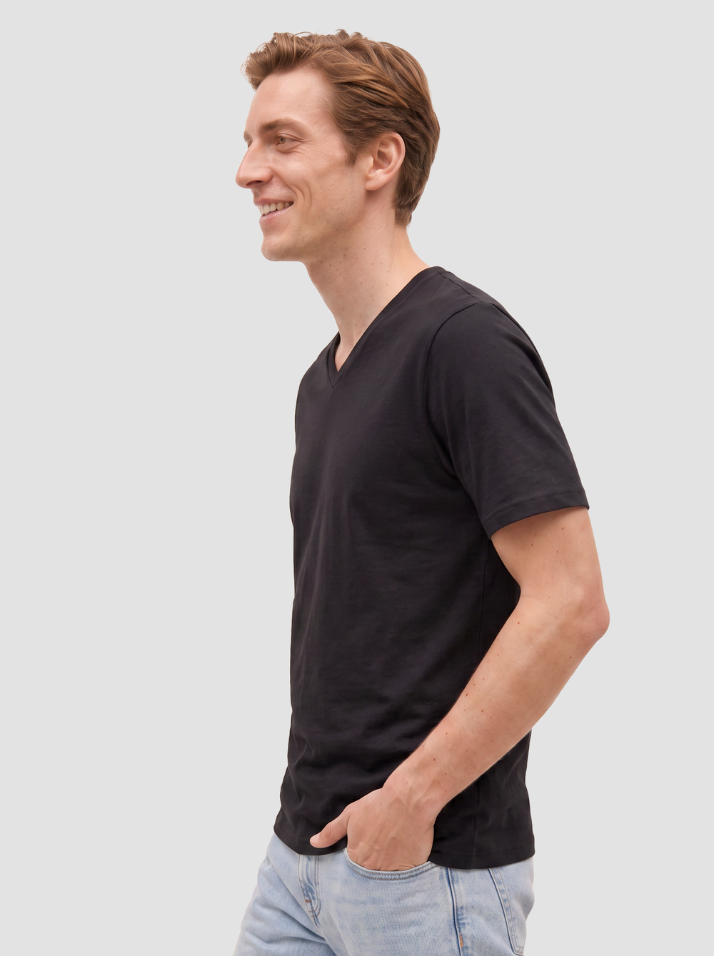 BELLA + CANVAS Unisex Jersey V-Neck Tee - 3005 thumbnail 2