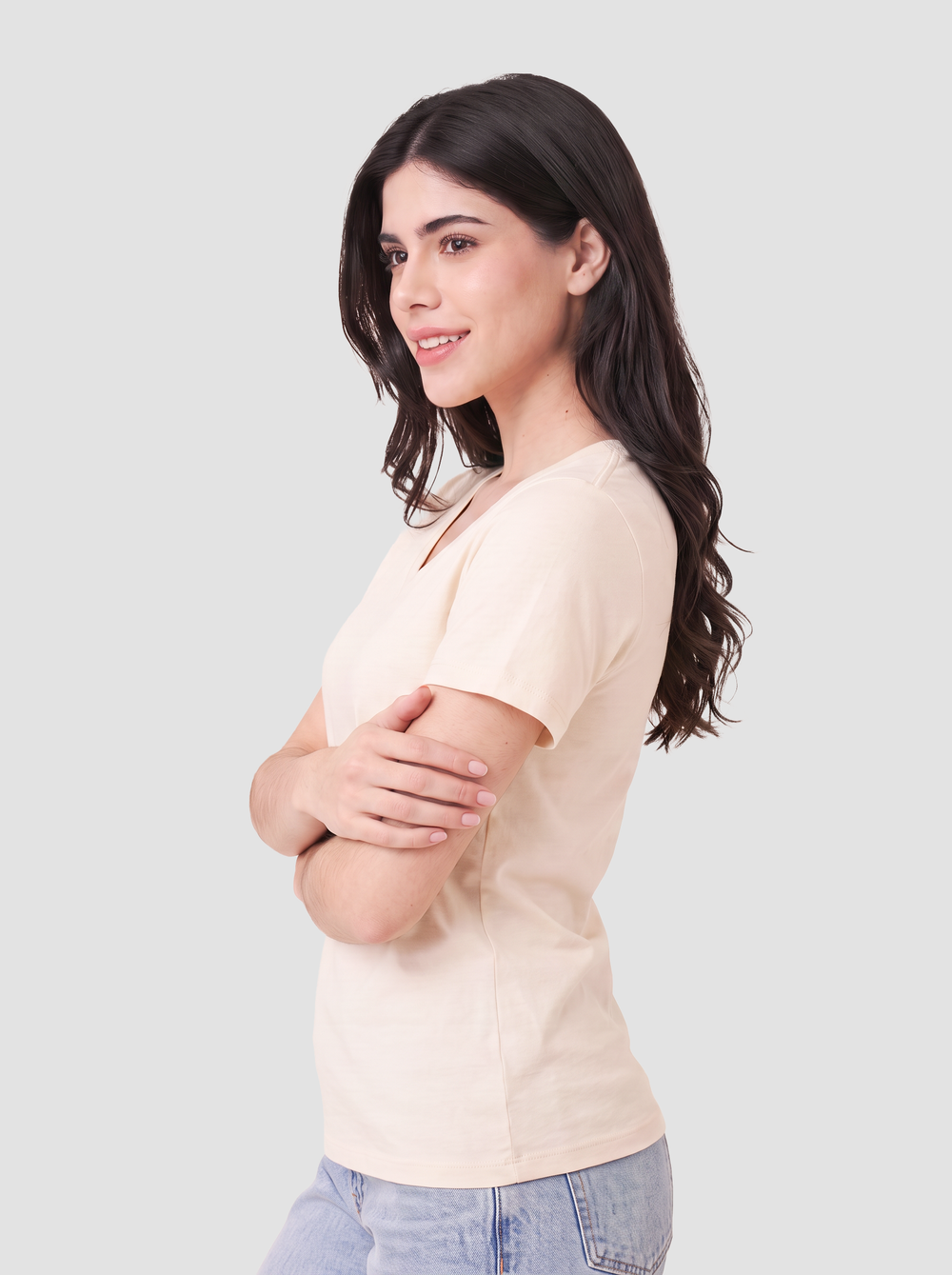 BELLA + CANVAS - Women’s Relaxed Jersey V-Neck Tee - 6405 thumbnail 2