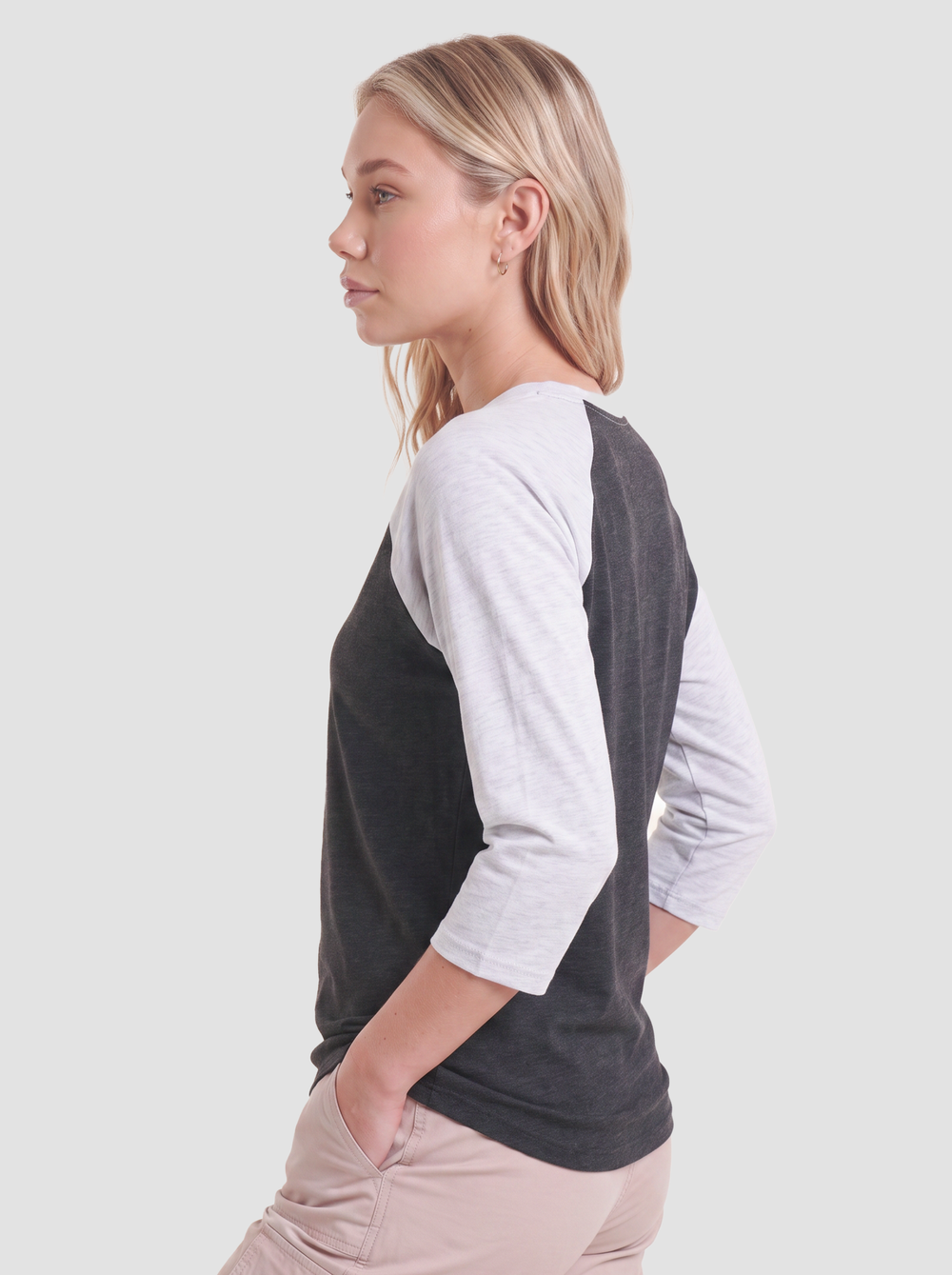 Next Level Unisex Triblend Three-Quarter Raglan T-Shirt - 6051 thumbnail 2