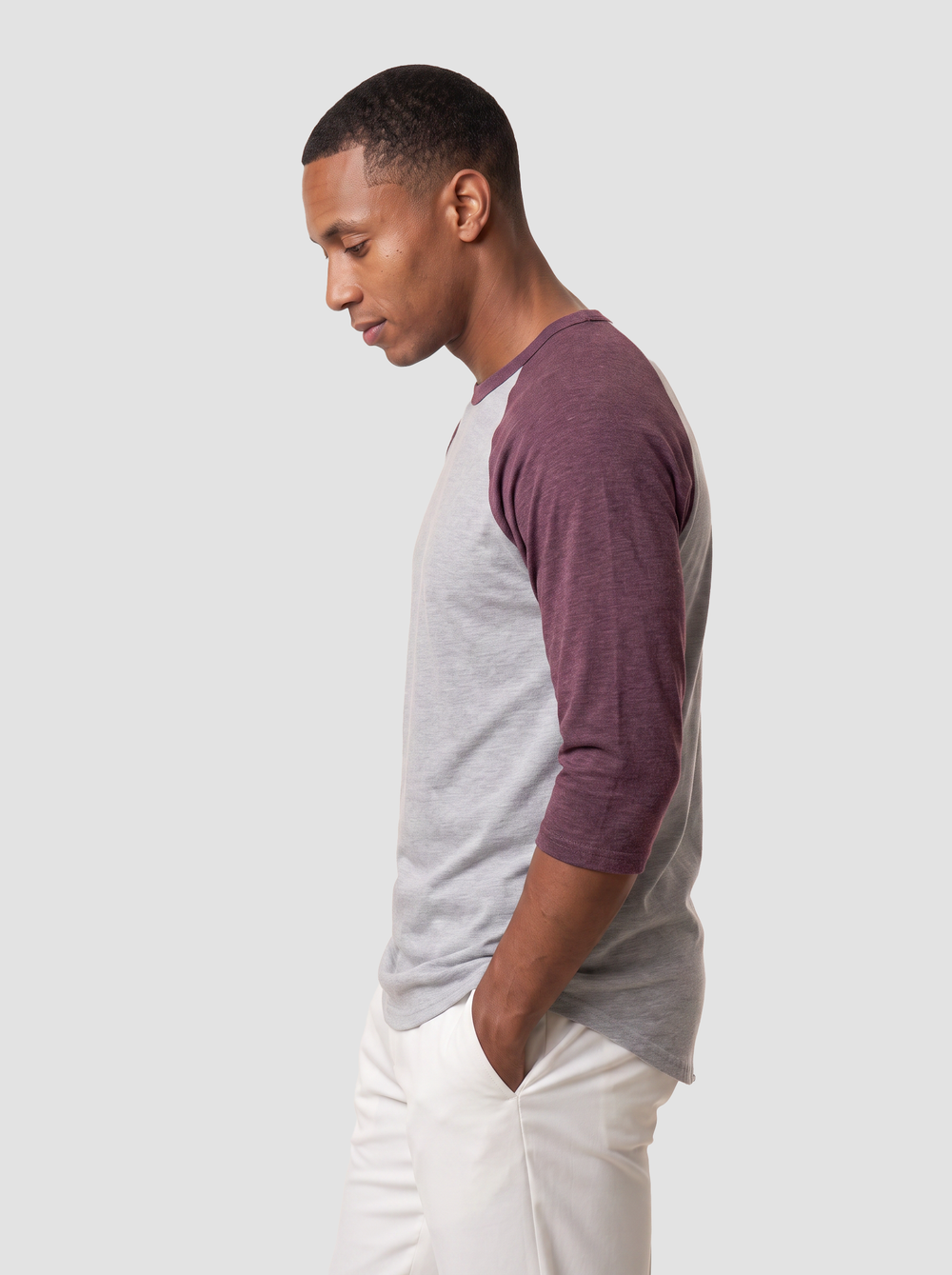 Unisex Fine Jersey Raglan T-Shirt - (Tultex 245) thumbnail 4