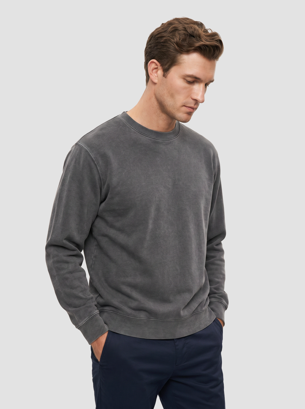 Midweight Pigment PRM3500 - Dyed Crewneck Sweatshirt — view 4