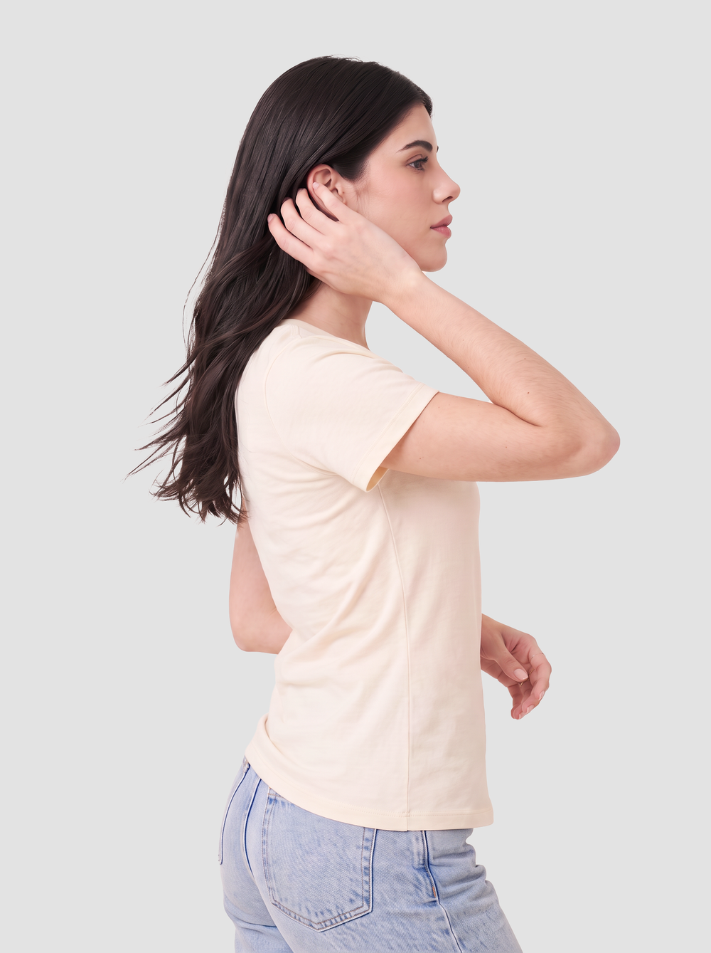 BELLA + CANVAS - Women’s Relaxed Jersey V-Neck Tee - 6405 thumbnail 4