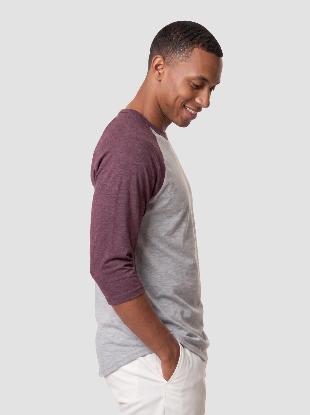 Unisex Fine Jersey Raglan T-Shirt - (Tultex 245) thumbnail 2