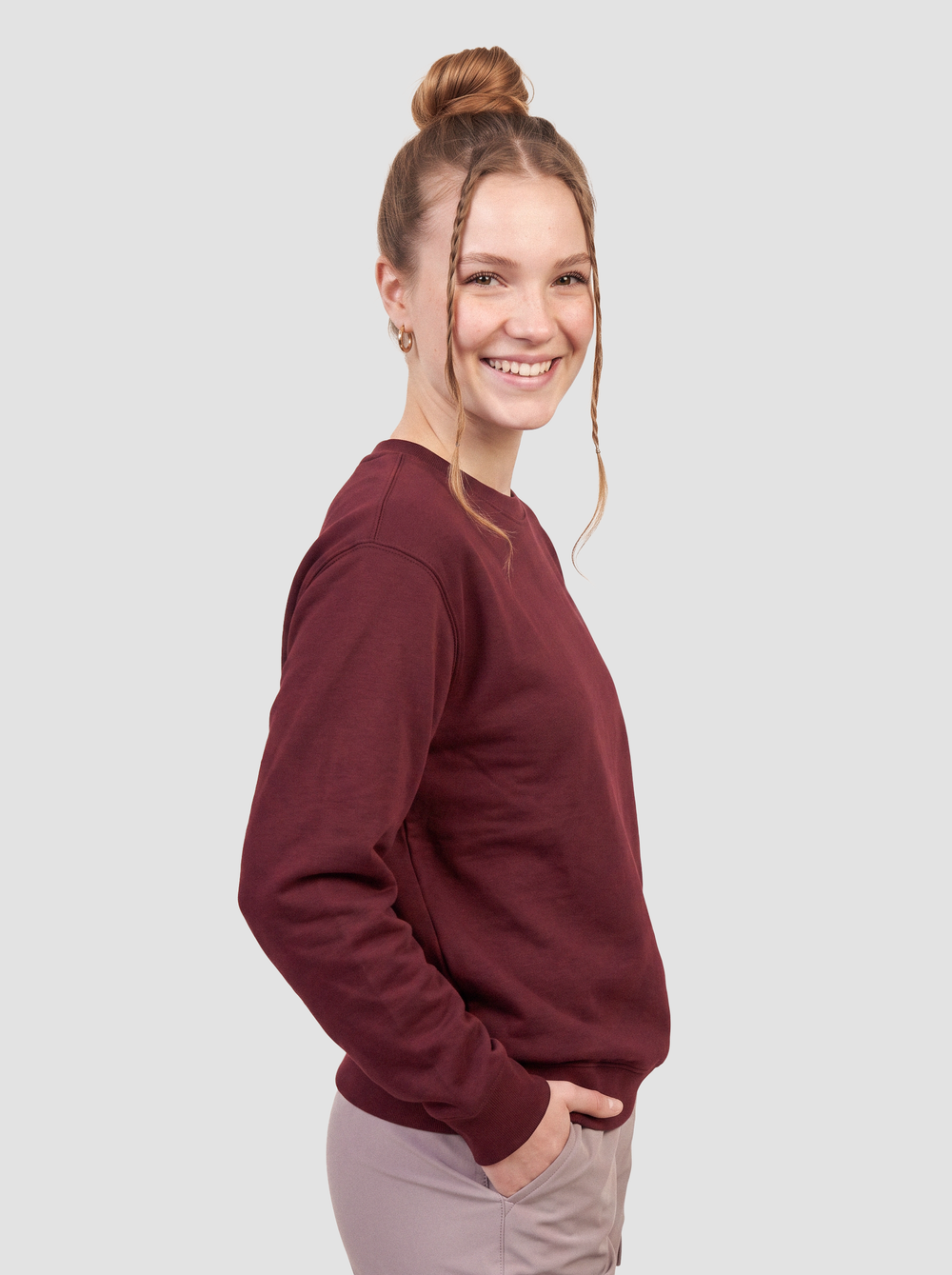 Unisex EcoSmart® Crewneck Sweatshirt - (Hanes P160) thumbnail 3
