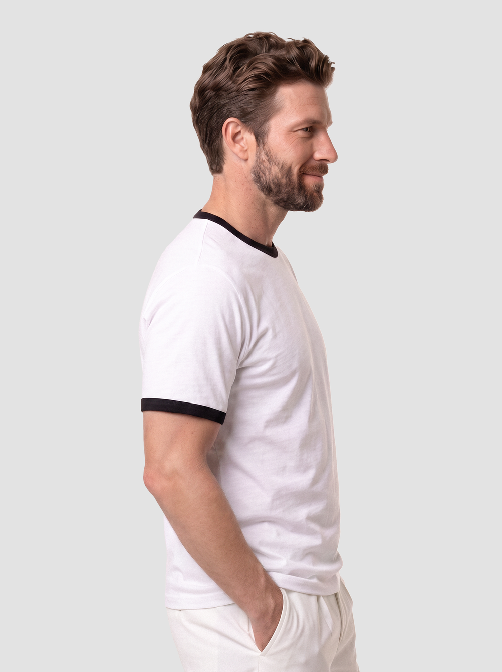 Next Level Unisex Cotton Ringer T-Shirt - 3604 thumbnail 3