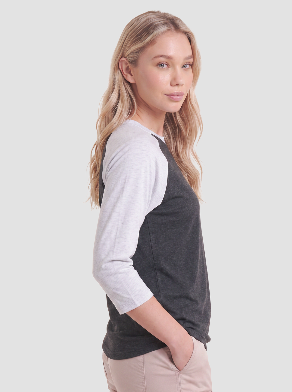 Next Level Unisex Triblend Three-Quarter Raglan T-Shirt - 6051 thumbnail 3